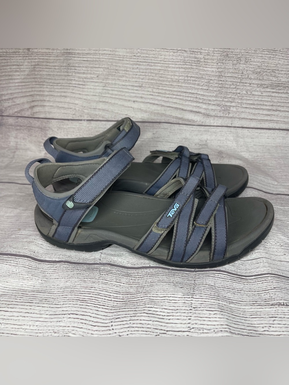 TEVA Tirra Women's 9.5 Outdoor Blue Grey Sandals